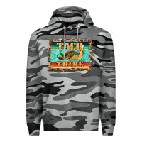 Slate Camo taco tribe western background Premium Hoodie - BarkalooDesign