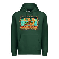 Sports Green taco tribe western background Premium Hoodie - BarkalooDesign