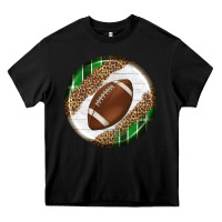Black American Football Round Carrings 2 Heavy Core Tee - BundleAndBundleShop