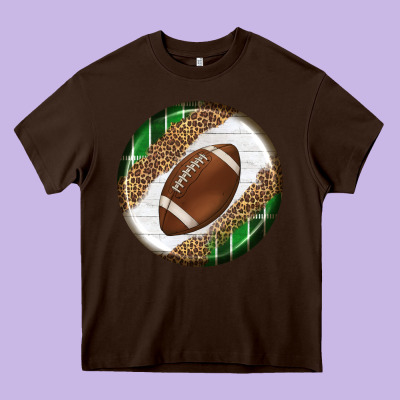 American Football Round Carrings 2 Heavy Core Tee Designed By Bundleandbundleshop