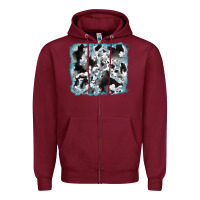 Burgundy cowhide glitter leather background Zipper Hoodie - RanaPortraitStore