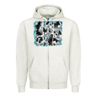 Oatmeal Heather cowhide glitter leather background Zipper Hoodie - RanaPortraitStore