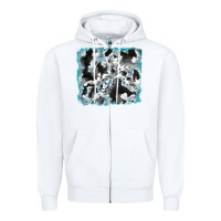 White cowhide glitter leather background Zipper Hoodie - RanaPortraitStore