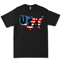 Black Usa Premium Tee - CowhideDigitalArt