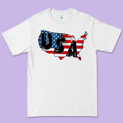 Usa Premium Tee Designed By Cowhidedigitalart