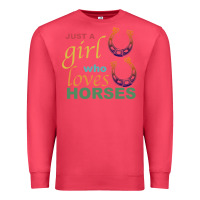 Cardinal Just a Girl Who Loves Horses Premium Sweatshirt - Bettercallsaul