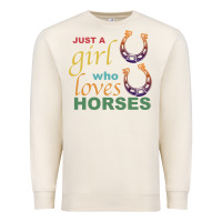 Sandshell Just a Girl Who Loves Horses Premium Sweatshirt - Bettercallsaul