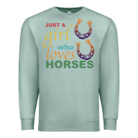 Seafoam Just a Girl Who Loves Horses Premium Sweatshirt - Bettercallsaul