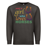 Smoke Just a Girl Who Loves Horses Premium Sweatshirt - Bettercallsaul
