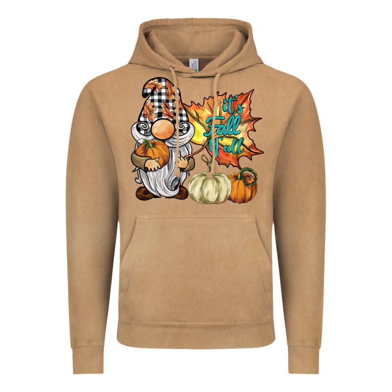 It's Fall Y'all Gnome Vintage Hoodie by BarkalooDesign | Teevron