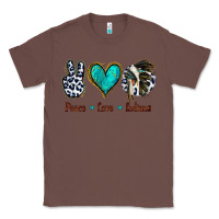 Chestnut Peace Love Indians Classic Tee - Jasminsmagicworld