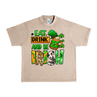 French Oak Eat drink and be Irish St. Patrick's Urban Heavy Tee - LillyAllenDesigns