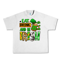 Lunar Rock Eat drink and be Irish St. Patrick's Urban Heavy Tee - LillyAllenDesigns