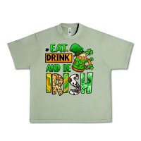 Oil Green Eat drink and be Irish St. Patrick's Urban Heavy Tee - LillyAllenDesigns