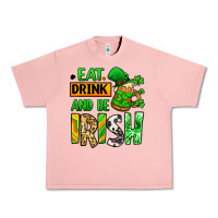 Salmon Eat drink and be Irish St. Patrick's Urban Heavy Tee - LillyAllenDesigns
