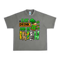 Tornado Eat drink and be Irish St. Patrick's Urban Heavy Tee - LillyAllenDesigns