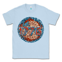 Dusty Blue Est. 1776 Classic Tee - FaDigitalArtStudio
