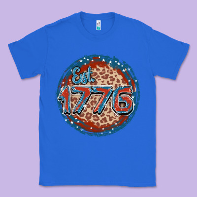 Est. 1776 Classic Tee Designed By Fadigitalartstudio
