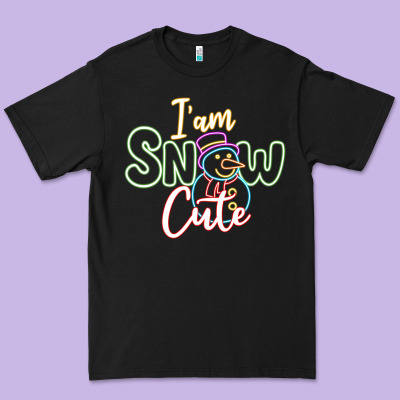 L Am Snow Cute Premium Tee Designed By Cowhidedigitalart