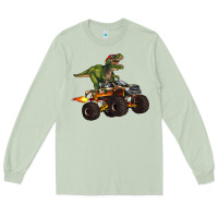 Matcha monster truck and t rex dinosaur Long Sleeve Tee - Artiststas