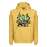 Antique Gold mama bear trees Premium Hoodie - BarkalooDesign