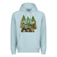 Blue Mist mama bear trees Premium Hoodie - BarkalooDesign