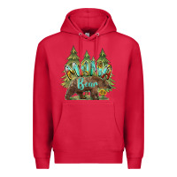 Cardinal mama bear trees Premium Hoodie - BarkalooDesign