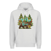 Dove Grey mama bear trees Premium Hoodie - BarkalooDesign
