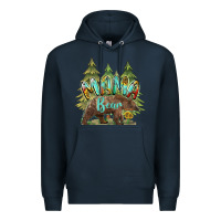 Navy mama bear trees Premium Hoodie - BarkalooDesign