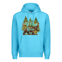 Ocean Blue mama bear trees Premium Hoodie - BarkalooDesign