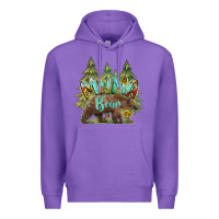 Purple mama bear trees Premium Hoodie - BarkalooDesign