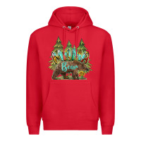 Red mama bear trees Premium Hoodie - BarkalooDesign