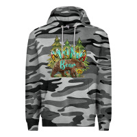 Slate Camo mama bear trees Premium Hoodie - BarkalooDesign