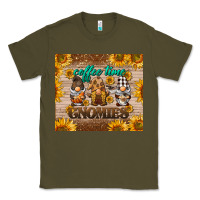 Army Green coffee time gnomies Classic Tee - BarkalooDesign