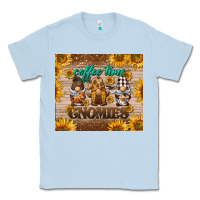 Dusty Blue coffee time gnomies Classic Tee - BarkalooDesign