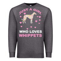 Charcoal Heather Just A Girl Who Loves Whippets Premium Sweatshirt - Bettercallsaul