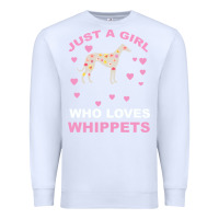 White Just A Girl Who Loves Whippets Premium Sweatshirt - Bettercallsaul