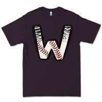 Plum Baseball Alphabet Premium Tee - CowhideDigitalArt