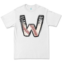 White Baseball Alphabet Premium Tee - CowhideDigitalArt