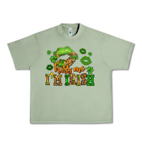 Kiss Me Im Irish St Patricks Lip Stain Urban Heavy Tee | Teevron