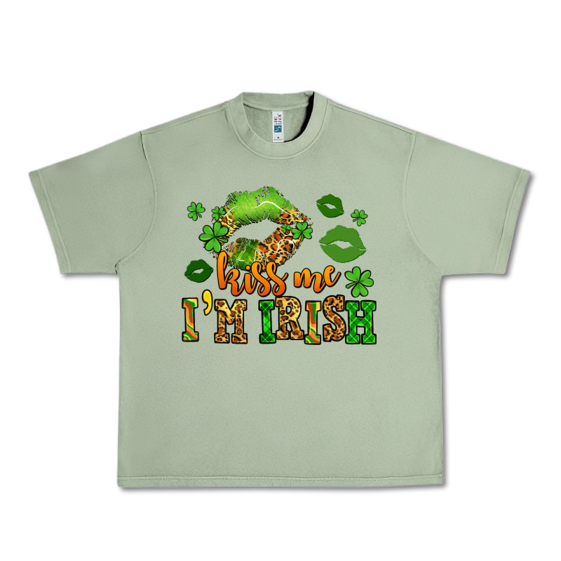 Kiss Me Im Irish St Patricks Lip Stain Urban Heavy Tee by LillyAllenDesigns | Teevron