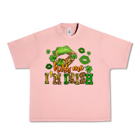 Salmon kiss me im irish st patricks lip stain Urban Heavy Tee - LillyAllenDesigns