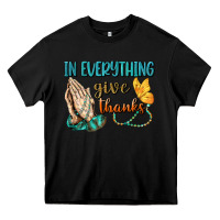 Black İn Everything Give Thanks Heavy Core Tee - BundleAndBundleShop