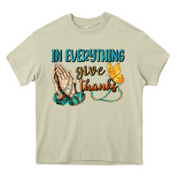 Mossy İn Everything Give Thanks Heavy Core Tee - BundleAndBundleShop