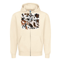 Sandshell cowhide background Zipper Hoodie - RanaPortraitStore