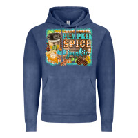 Vintage Denim pumpkin spice junkie Vintage Hoodie - BarkalooDesign
