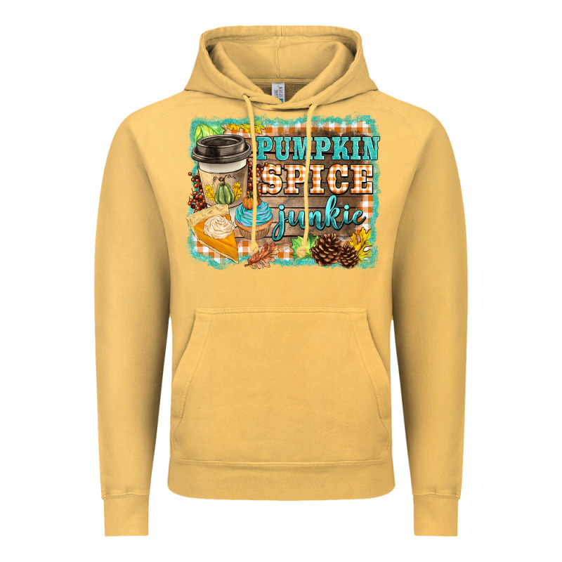 Pumpkin Spice Junkie Vintage Hoodie by BarkalooDesign | Teevron