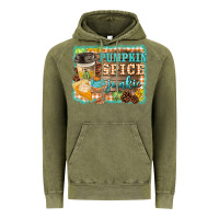 Vintage Olive pumpkin spice junkie Vintage Hoodie - BarkalooDesign