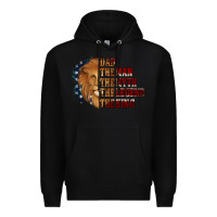 Black Dad The Man The Myth The Legend The King Premium Hoodie - Jasminsmagicworld