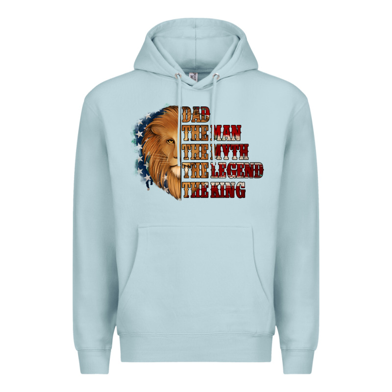 Dad The Man The Myth The Legend The King Premium Hoodie by Jasminsmagicworld | Teevron